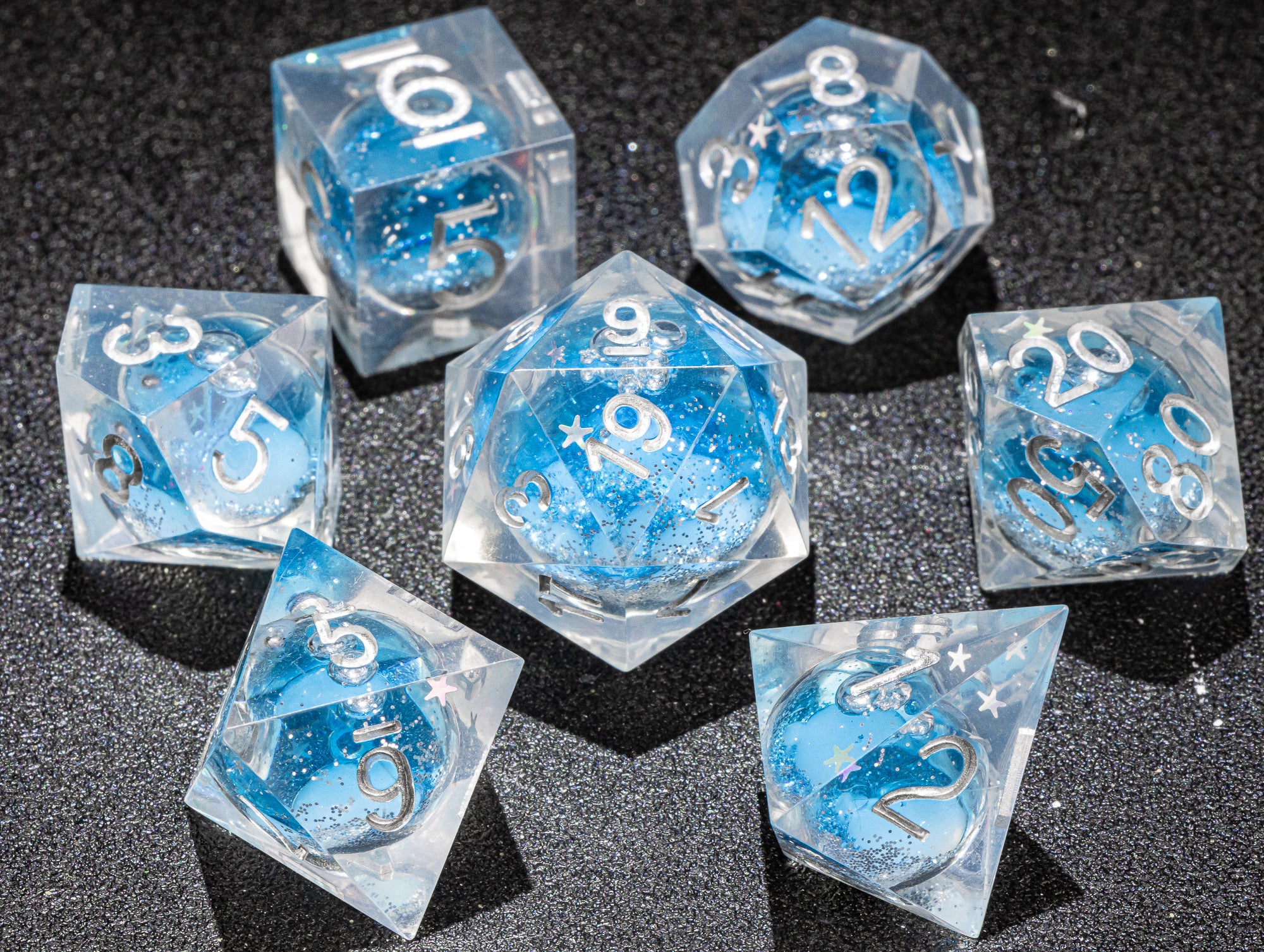 "Wintry Peaks" Liquid Dice Set