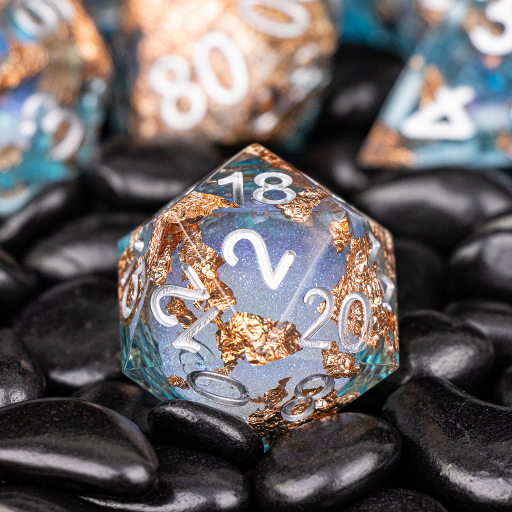 "Sunken Treasure" Liquid Dice Set