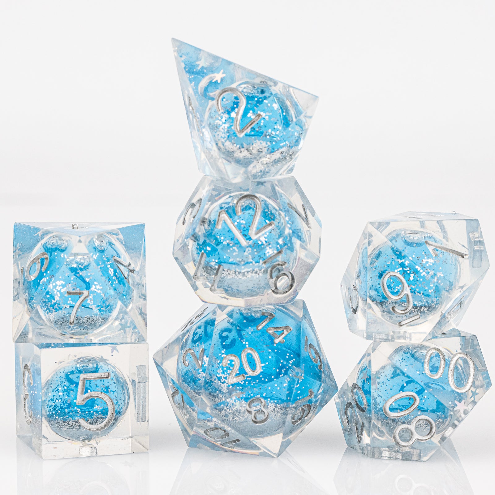 "Wintry Peaks" Liquid Dice Set