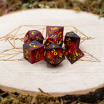 "Ruby Hoard" Dice Set