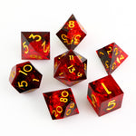 "Ruby Hoard" Dice Set