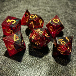 "Ruby Hoard" Dice Set