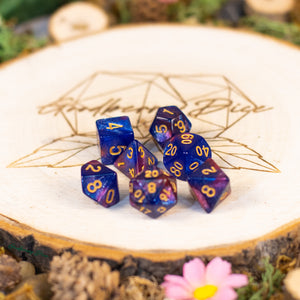 "Blueberry Pie" Dice Set